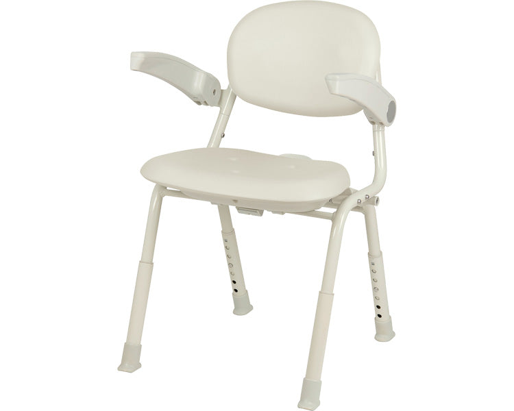 ユニプラス　コンパクトシャワーチェア / BSU12　ホワイト　1 台