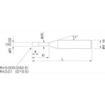 NS 롱넥 레이디어스 엔드밀 MHR430R Φ2XR0.1X20 MHR430R 2XR0.1X20 1개
