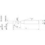 ＮＳ　高硬度用２枚刃ロングネックスクエアエンドミル　ＭＨＲＨ２３０　Φ０．４×１　MHRH230 0.4X1　1 本