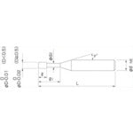 ＮＳ　高硬度用２枚刃ロングネックスクエアエンドミル　ＭＨＲＨ２３０　Φ０．４×２．５　MHRH230 0.4X2.5　1 本
