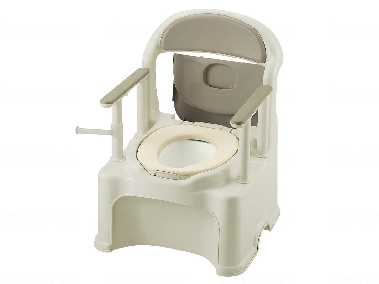 リッチェルﾎﾟｰﾀﾌﾞﾙﾄｲﾚきらくＰY２型 ｸﾞﾚｰ やわらか