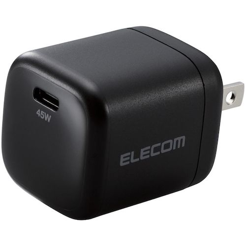 ELECOM AC Adapter for Notebook PCs USB Charger 45W Type-C1 Port Black ACDC-PD2245BK 1 pc