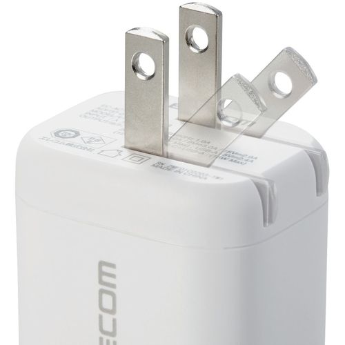 ELECOM AC 충전기 USB 충전기 USB PD 준수 30W USB-C/USB-A 각 1포트 화이트 MPA-ACCP30WH 1개