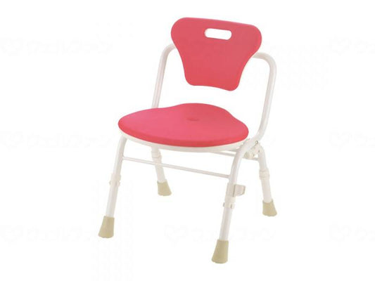 Richell Soft Shower Chair Cleo Folding Tatami (Mold Resistant Plus) with Backrest Pink Width 46cm