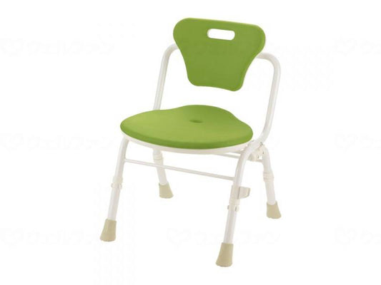 Richell Soft Shower Chair Cleo Folding Tatami (Mold Resistant Plus) with Backrest, Green, Width 46cm