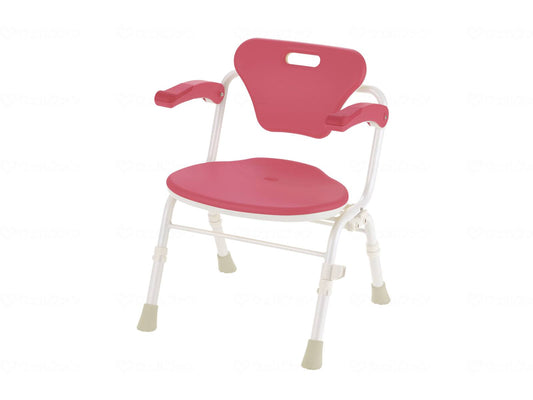 리첼 부드러운 쇼치아크레오오 접이식 리타타(방카비) 팔걸이 붙이 핑크 폭 52 cm