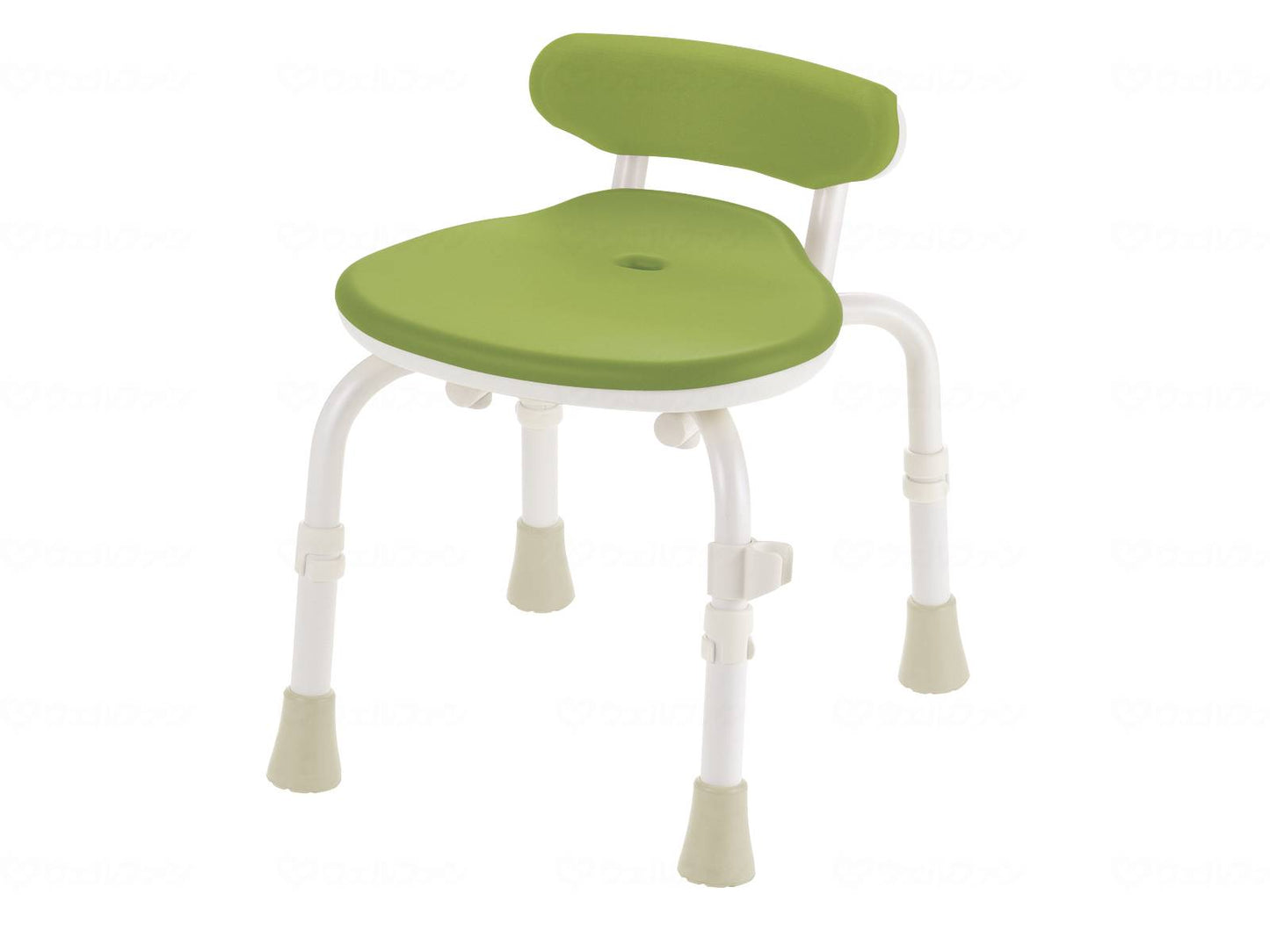 Richell Soft Shower Chair Cleo (Mold Resistant Plus) with Lumbar Support Green Width 39cm