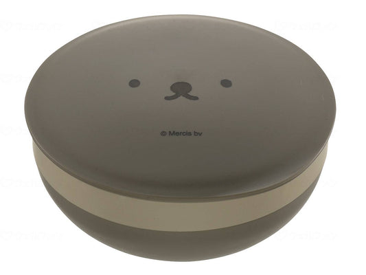 リッチェルﾃﾞｨｯｸ・ﾌﾞﾙｰﾅ　石けん箱　丸 ｸﾞﾚｰｼﾞｭ