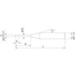 ＮＳ　小型高硬度加工用ドリル　ＭＳＤＨ　Φ０．３Ｘ３　MSDH 0.3X3　1 本