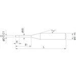 ＮＳ　小型高硬度加工用ドリル　ＭＳＤＨ　Φ０．５Ｘ５　MSDH 0.5X5　1 本