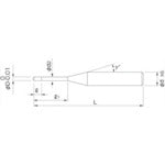 ＮＳ　小型高硬度加工用ドリル　ＭＳＤＨ　Φ０．７５Ｘ７．５　MSDH 0.75X7.5　1 本