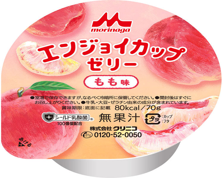 Enjoy Cup Jelly Peach Flavor / 0655417 70g 1 case (24 pieces)