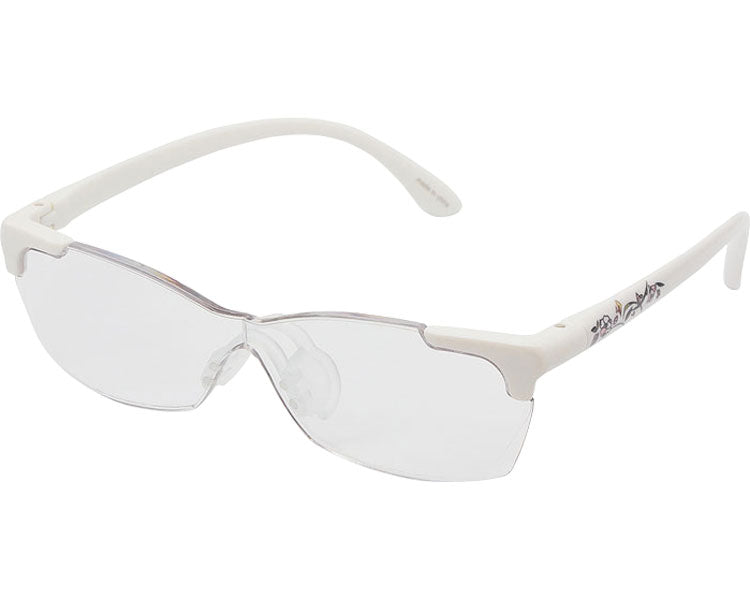 Magnifying Glasses / AM41 Flower Pattern White 1 pc