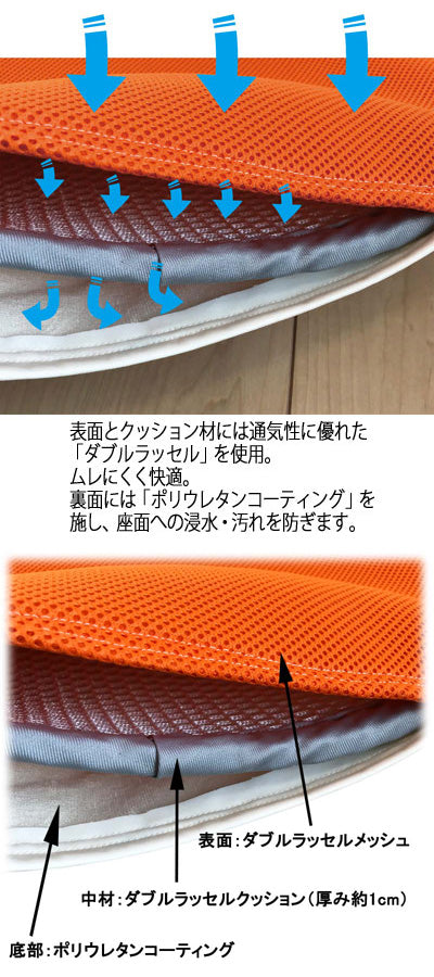 Anywhere Waterproof Cushion / MT-8010 Black 1 piece