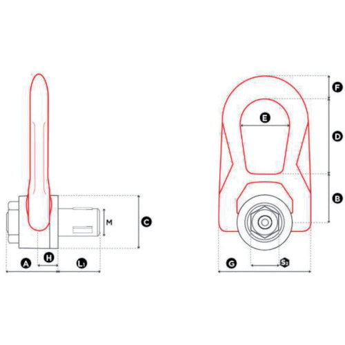 CODIPRO 퀵 리프트 링 QLDSR-M10 QL-DSR-M10 1개