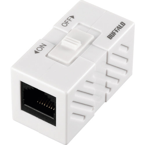 ＢＡＦＦＡＬＯ　ＲＪ４５スイッチ付き中継コネクター　BLARJ45TSWH　1 個