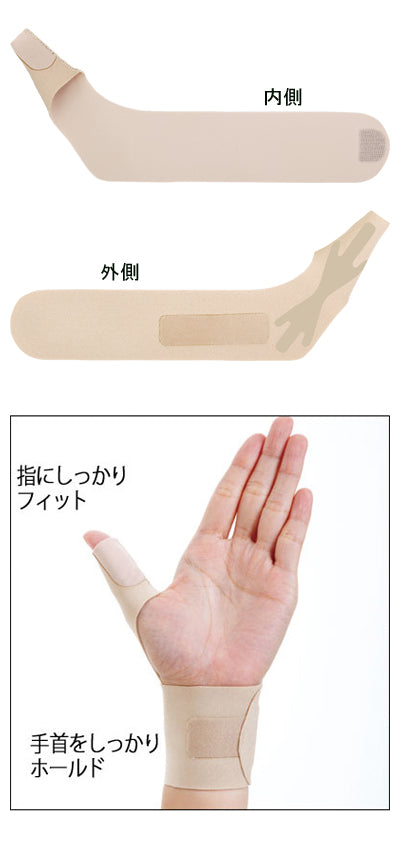 Doctor's Wrist Support Fit / AP-434719 S Beige Left Hand 1 Piece