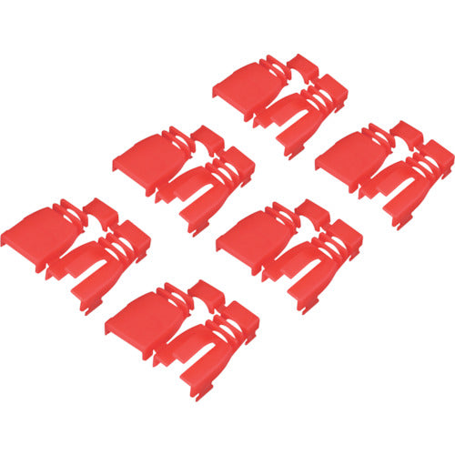 BAFFALO Retrofit Connector Protective Covers, Pack of 6, Red, BLAARJ45RD6, 1 Bag