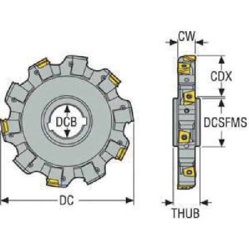 SECO Milling Side Cutter 335.18/25 Cutter 335.25-200.1721.50-6N 1 pc
