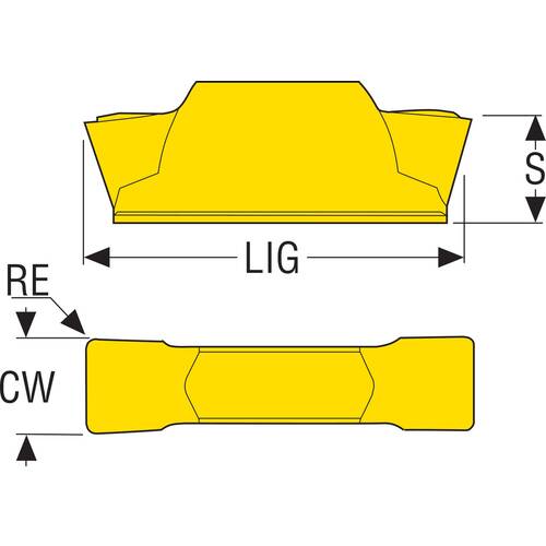 セコ　旋削　ＭＤＴ溝入れ用インサート　ＬＣＭＦ１６０４　ＣＰ５００　LCMF160404-0400-MT　10 個