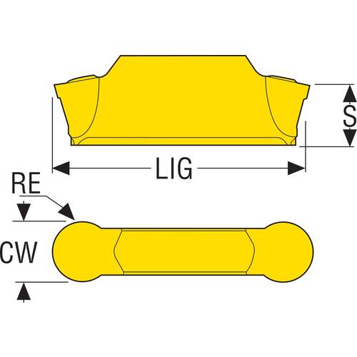 セコ　旋削　ＭＤＴ溝入れ用インサート　ＬＣＭＦ１６０３　ＴＧＰ２５　LCMF1603M0-0300-MP　10 個