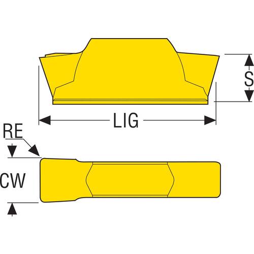 セコ　旋削　ＭＤＴ溝入れ用インサート　ＬＣＭＲ１６０５　ＣＰ５００　LCMR160504-0500-MT　10 個
