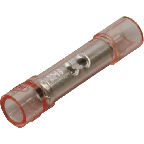 Nichifu Environmentally Friendly Insulated Crimp Sleeve (B Type) 100 Pieces Red Transparent TMX BP-1.25RCL 1 PK