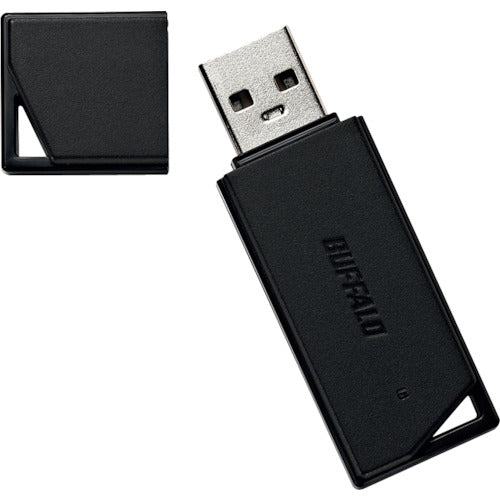 BAFFALO USB 2.0 Both USB Memory 64GB Black RUF2-KR64GA-BK 1 piece
