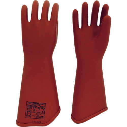 Watabe Insulated Gloves High-Voltage Rubber Gloves (NU Type, with Sleeve Holes) 410mm Small 510-S 1 Pair