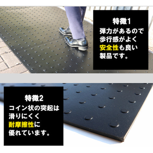 Hiroshima Kasei Easy Mat Black 10mm Thick RAKU-T10-BK 1 sheet