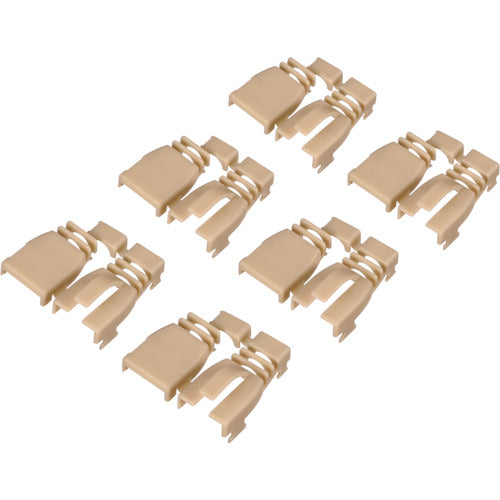 BAFFALO Retrofit Connector Protective Covers (6 pcs) Beige BLAARJ45BE6 1 bag