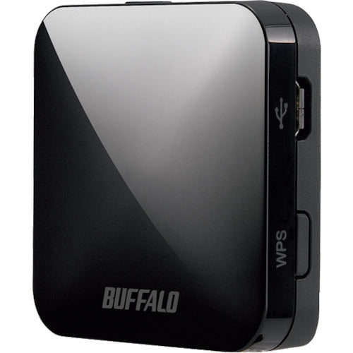 ＢＡＦＦＡＬＯ　無線ＬＡＮ親機　１１ａｃ／ｎ／ａ／ｇ／ｂ　４３３／１５０Ｍｂｐｓ　トラベルルーター　ブラック　WMR-433W2-BK　1 個