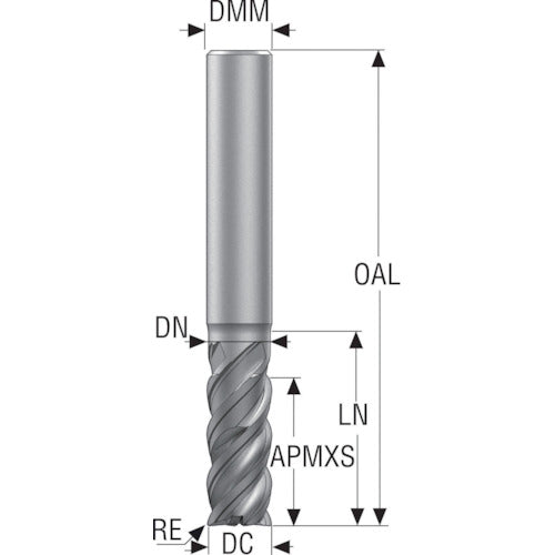 세코 JABRO JS754 레이디어스 엔드밀 JS754100E2R150.0Z4-HXT 1개