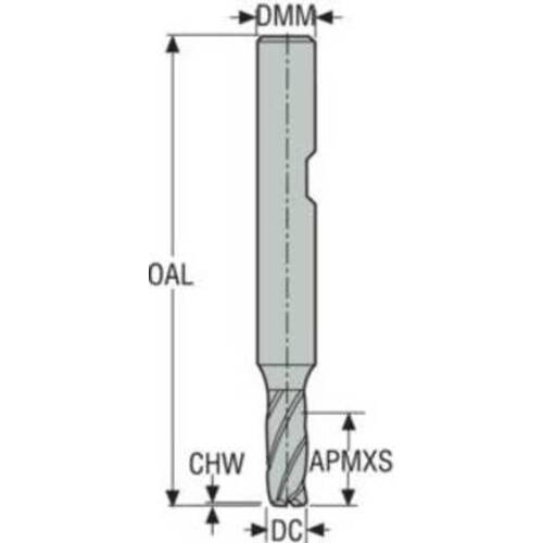 세코 JABRO Solid2 엔드밀 554L050Z4.3-SIRON-A 1개