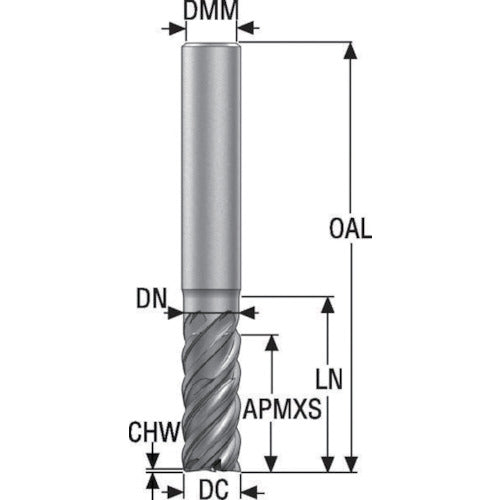 세코 JABRO JS755 스퀘어 엔드밀 JS755080E2C.0Z5-HXT 1개
