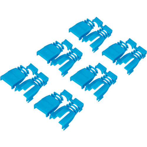 BAFFALO Retrofit Connector Protective Covers, Pack of 6, Blue, BLAARJ45BL6, 1 Bag