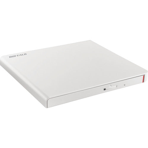 BAFFALO USB 2.0 Compatible Portable DVD Drive with Burning Software White DVSM-PLV8U2-WHB 1 pc
