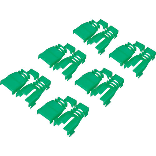 BAFFALO Retrofit Connector Protective Cover (6 pieces) Green BLAARJ45GR6 1 bag
