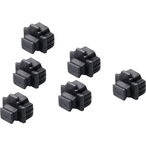 ＢＡＦＦＡＬＯ　ＬＡＮポートカバー　６個入り　BLAP6BK　1 PK