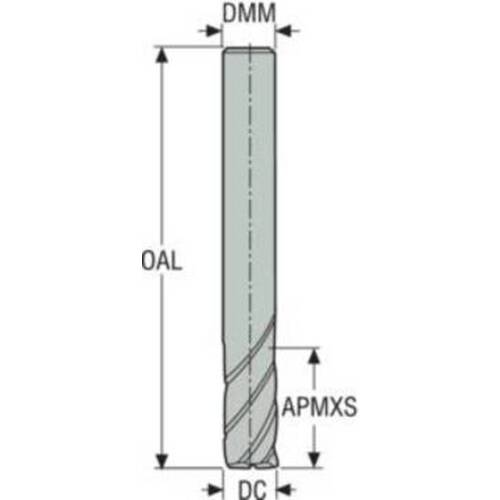 セコ　ＪＡＢＲＯ　Ｓｏｌｉｄ２　エンドミル　553080SZ3.0-SIRON-A　1 個