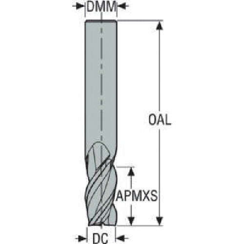 세코 JABRO JS413 비철용 엔드밀 JS413080D3SZ3.0 1개