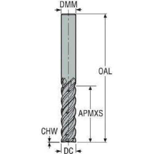 세코 JABRO JS564 스퀘어 엔드밀 JS564100D3C.0Z4C-NXT 1개