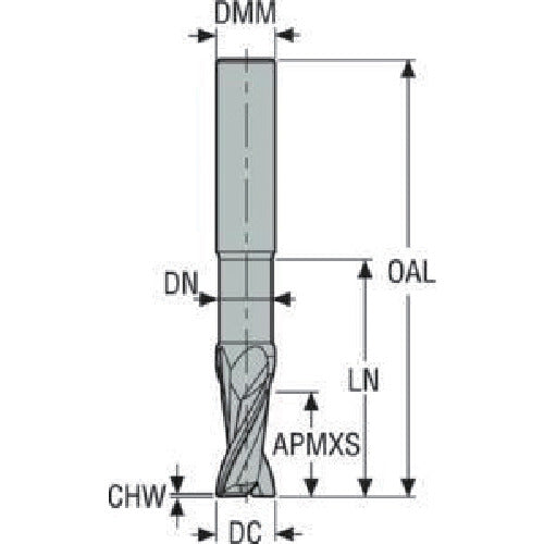 세코 JABRO JS452 비철용 엔드밀 JS452080E2CZ2.0-HEMI 1개