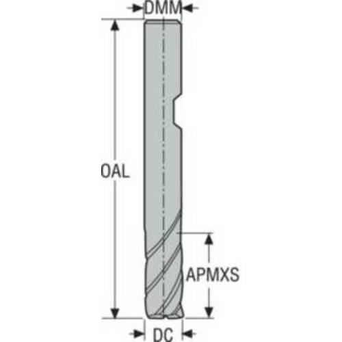 セコ　ＪＡＢＲＯ　Ｓｏｌｉｄ２　エンドミル　553100SZ3.0-SIRON-AW　1 個