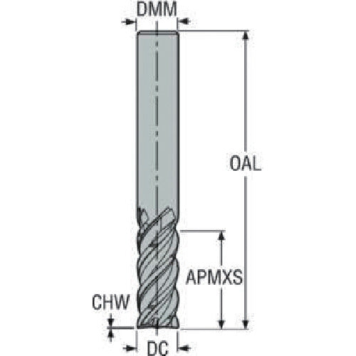세코 JABRO JS564 스퀘어 엔드밀 JS564120D2C.0Z4C-NXT 1개
