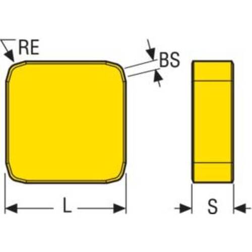 세코 밀링 CBN 브레이징 인서트 CBN200 SNEN0903ENE-M06 2 개