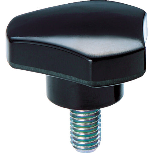 TRUSCO Three-lobe knob bolt φ49 M10X25 Knob height 23 TKB4-M10X25 1 pc