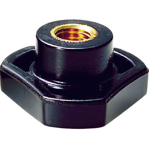 ＴＲＵＳＣＯ　スリーロブノブナット　めねじタイプ　φ２５　Ｍ５　ノブ高さ１５　TKN1-M5　1 個