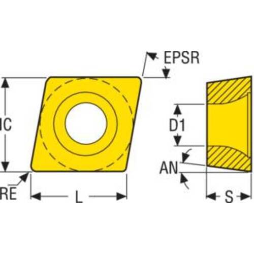 SECO Turning ISO Positive Insert CCMT09T3 TK1501 CCMT09T304-M5 10 pcs