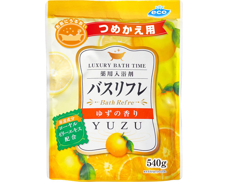 Medicinal bath agent Bath Refre Refill 540g / AG22772 Yuzu scent 1 piece